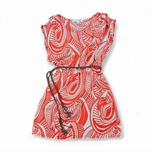 Forever 21 Boho Burnt Orange and Cream Dress, Size S/P